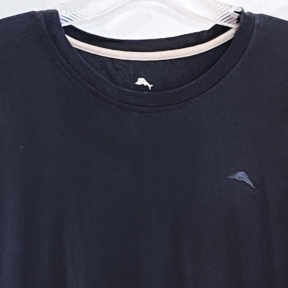 Tommy Bahama Black Crew Neck Cotton/Modal Size M